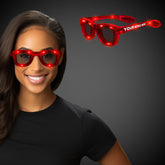 Red LED Retro Sunglasses